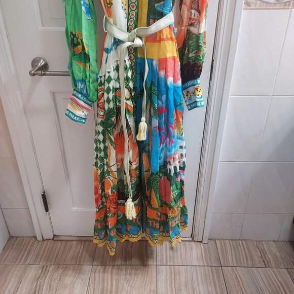 ALÉMAIS Alan Berry Rhys Paradiso Maxi Shirt Dress - Picture 7 of 14